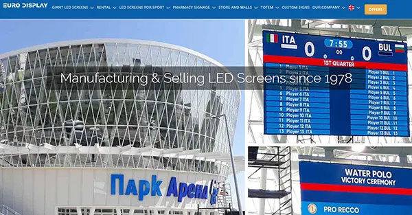 Top 10 LED Screen Manufacturers Europe - Dreamway